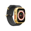 Ultra Gold 24K Gold Edition-Έξυπνο ρολόι με στενή στεφάνη πλήρους οθόνης/Bluetooth Calling/NFC/Real Turnbuckle Design