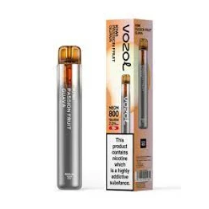 Vozol Neon 800 Kiwi Passion Fruit Guava Ηλεκτρονικό Τσιγάρο μιας Χρήσης 800 Εισπνοών 2ml 20mg 