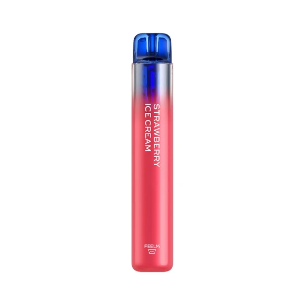 Vozol Neon 800 Strawberry Ice Cream Ηλεκτρονικό Τσιγάρο μιας Χρήσης 800 Εισπνοών 2ml 20mg 