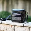 ΓΥΝΑΙΚΕΙΟ BUM BAG ΤΣΑΝΤΑΚΙ ΣΤΡΑΣ ΔΕΡΜΑΤΙΝΗ MOHICANS W0469.ΜΑΥΡΟ