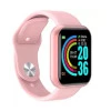 SMARTWATCH  BRACELET ΠΑΛΜΟΓΡΑΦΟΣ Y68 ΡΟΖ