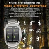 Z85 Max Big 2.04 3 Straps Smartwatch με Παλμογράφο Μπλε
