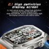 Z85 Max Big 2.04 3 Straps Smartwatch με Παλμογράφο Μπλε