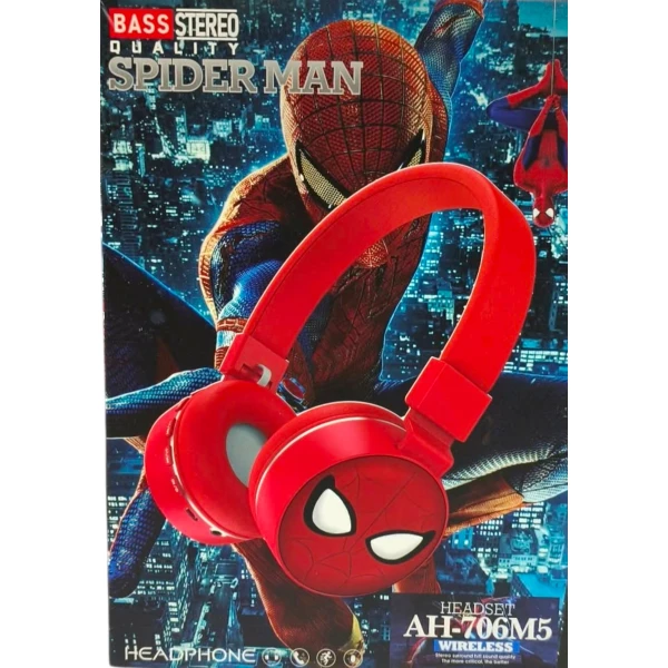 Ασύρματα ακουστικά Spoderman Characters AH-706M5 60741 Μαύρο