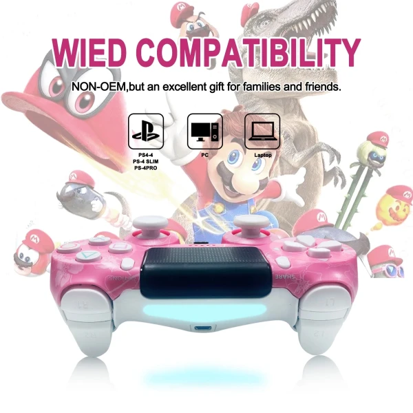 Ασύρματο Gamepad για Android / PC / PS4 / iOS PS4 Ροζ