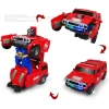 Αυτοκινητάκι Transformers Hummer H3 που μετατρέπεται σε ρομπότ, με προβολέα εικόνας και ήχου 8811-5 Κόκκινο