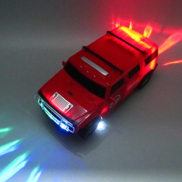 Αυτοκινητάκι Transformers Hummer H3 που μετατρέπεται σε ρομπότ, με προβολέα εικόνας και ήχου 8811-5 Κόκκινο