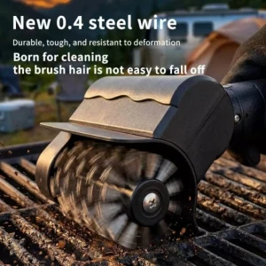 Επαναφορτιζόμενη Ηλεκτρική Βούρτσα BBQ με USB 2606GV-672 Μαύρο