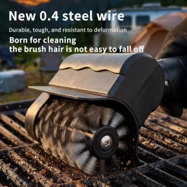Επαναφορτιζόμενη Ηλεκτρική Βούρτσα BBQ με USB 2606GV-672 Μαύρο