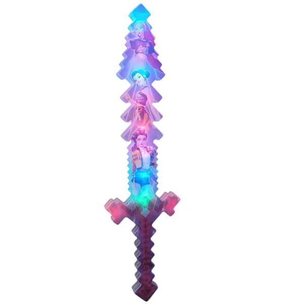 K-Pop Demon Hunters 52cm με μουσική Φωτιζόμενο Σπαθί 51533-1 Μωβ