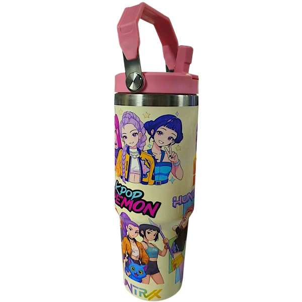 K-Pop Demon Hunters Θερμός Παγούρι Ζεστό Κρύο 900ml 70807-2 Ροζ