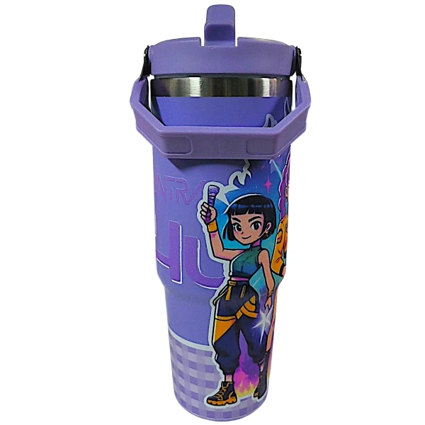 K-Pop Demon Hunters Θερμός Παγούρι Ζεστό Κρύο 900ml 70807-3 Μωβ