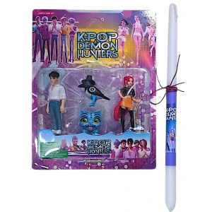 KPOP Demon Hunters Λαμπάδα Με Φιγούρες Σετ L26-51393