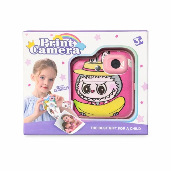 Labubu Compact Φωτογραφική Μηχανή με Θερμική Εκτύπωση 60666-2 Μωβ