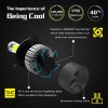 Led Λάμπες Αυτοκινήτου - Μηχανής H4 12V-24V 72W 6500K 10000LM A315-S2-H4 NIGHTEYE 2 τμχ