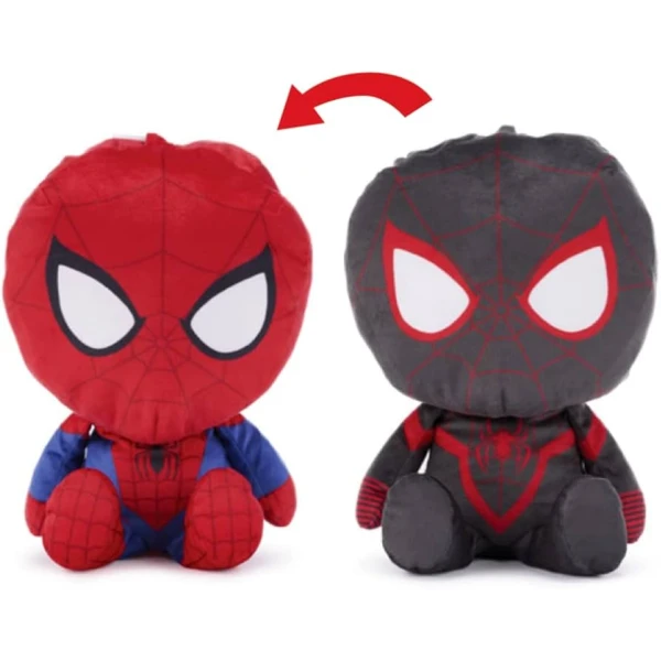 Λούτρινο Marvel AVENGERS 2 σε 1 Αντιστρέψιμη δύο Όψεων 30cm Spiderman Miles Morales 5221-SM