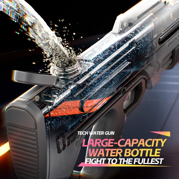 Νεροπίστολο Παιδικό παιχνίδι με διπλή κεφαλή σκοποβολής, αυτόματη αναρρόφηση νερού, δεξαμενή νερού μεγάλης χωρητικότητας για ισχυρές βολές μεγάλων αποστάσεων KB1510 Λευκό