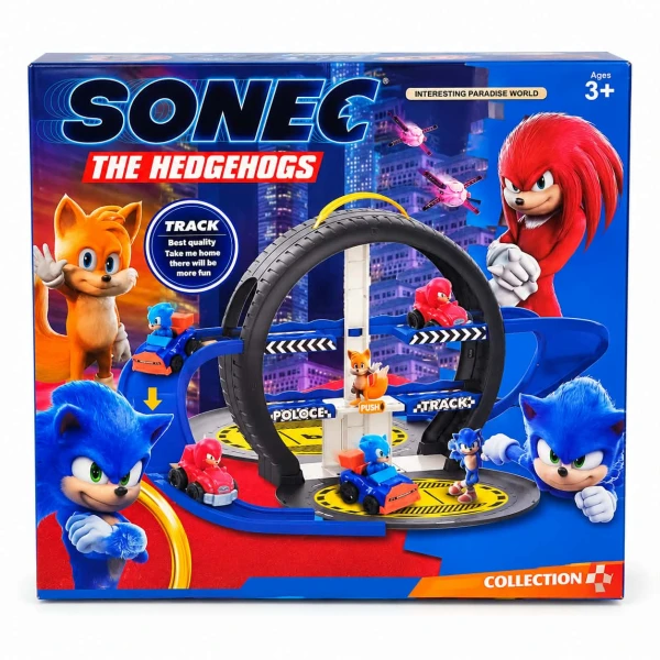 Παιδική Πίστα Αγώνων SONIC The Hedgehogs με Loop, Αυτοκινητάκια & Φιγούρες 3+ 270142-1