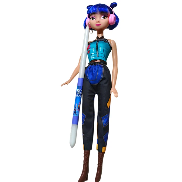 Πασχαλινή λαμπάδα Κούκλα Φιγούρα KPOP Demon Hunters Zoey 55cm L537383-84