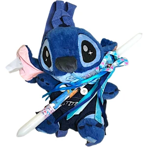 Πασχαλινή Λαμπάδα Λούτρινη τσαντα backpack Disney Lilo And Stitch 36cm L26-10614 Μπλε