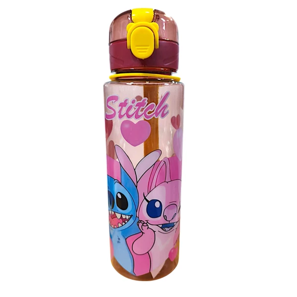 Πλαστικό Μπουκάλι Disney Stitch 700ml 24801-3-1 Ροζ