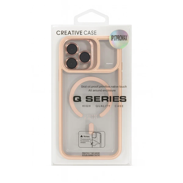 Θήκη Q Series για iPhone 17 Pro Max 00170A Ροζ Χρυσό