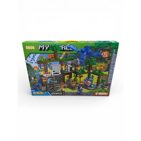 Minecraft Σετ Τουβλάκια Κατασκευών My World Ορυχείο Περιπέτειας 653 τεμ 0856 51242