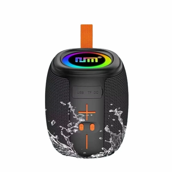 Ηχείο Bluetooth Αδιάβροχο IPX5 με LED Φωτισμό και Δερμάτινη Λαβή AC74