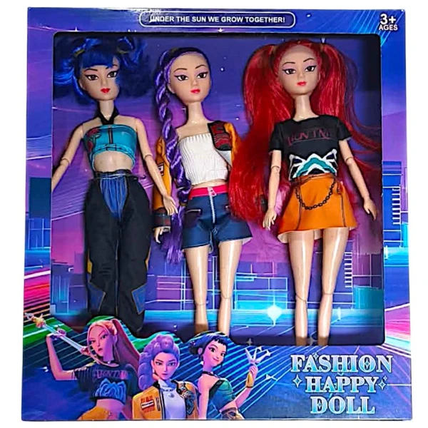 Σετ 3 Κούκλες Φιγούρα K-pop Demon Hunters Rumi Zoey Mira 33cm 51385-1