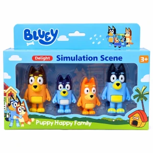 Σετ 4 Φιγούρες Οικογένεια Bluey  Puppy Happy Family 3+ 2024-12