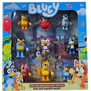 Σετ Φιγούρες Bluey 9τμχ +3χρονών ZS222-68 