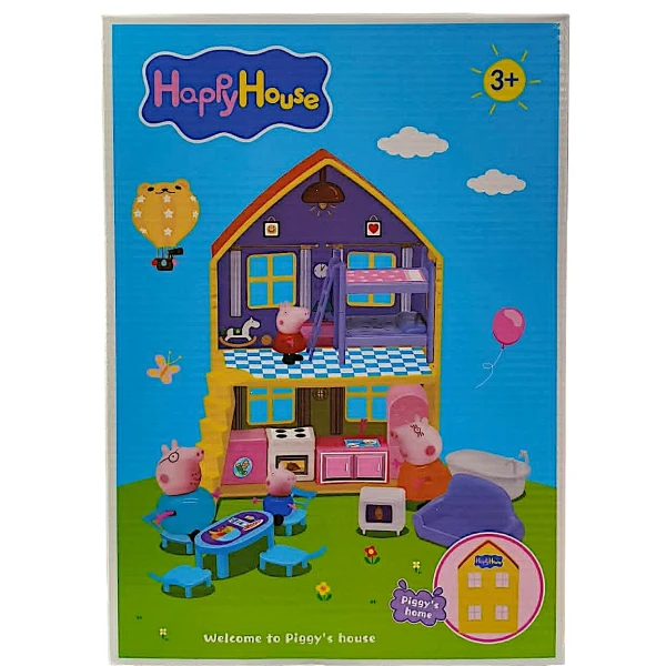 Σετ Παιχνίδι Family House peppa με σπίτι και έπιπλα 8890-1