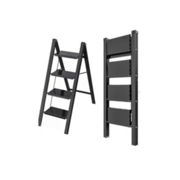 Σκαλοσκαμπό Αλουμινίου 4 Σκαλιών JBY-HZ4F Μαύρο