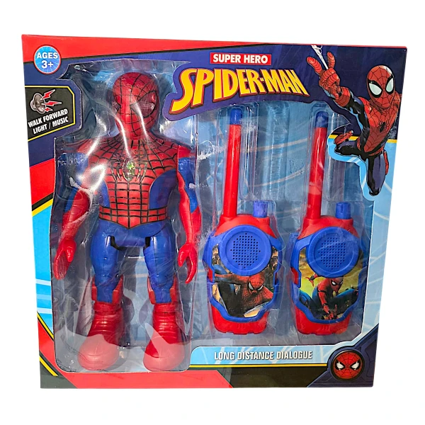 SpiderMan Walkie Talkies & Φιγούρα Spiderman 35cm 580160-1