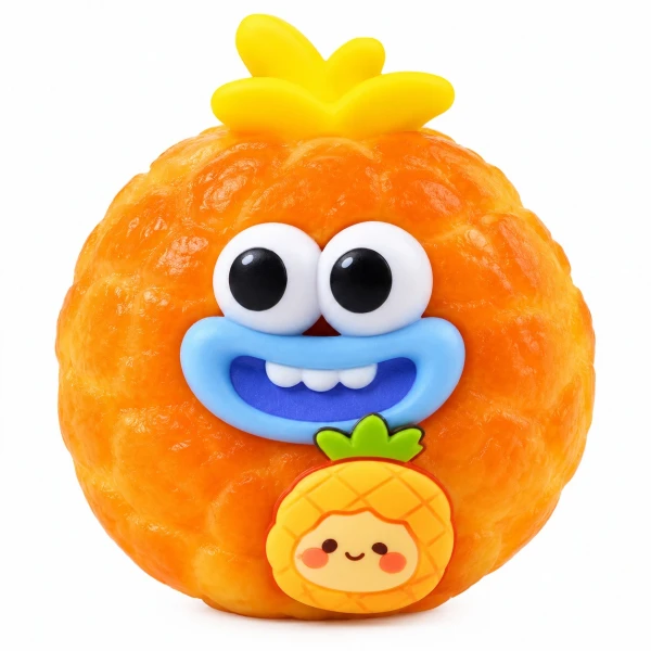 Squishy Pineapple Bun Ανανάς Slow Rising Μαλακό Παιχνίδι Αντιστρές 80046-1