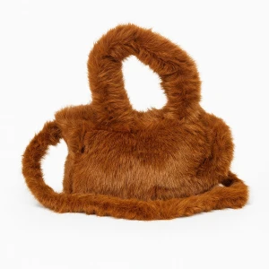 Τσάντα Ώμου Γούνινη Καφέ D1633 Καφέ (Light Brown)