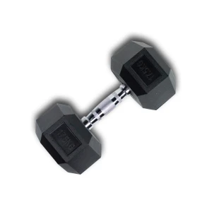 Λαστιχένιο Εξάγωνο Βαράκι 1 x 17.5kg 25566-49 Μαύρο
