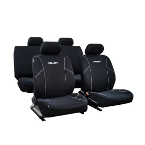 Σετ Καλύμματα Καθισμάτων Αυτοκινήτου Universal W15505-1 Μαύρα-Άσπρα