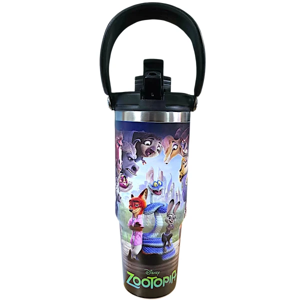 Zootopia Nike&Judy - Judy Hopps και Nick Wilde  Θερμός Παγούρι Ζεστό Κρύο 900ml 70806-1 Μαύρο