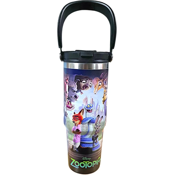 Zootopia Nike&Judy - Judy Hopps και Nick Wilde  Θερμός Παγούρι Ζεστό Κρύο 900ml 70806-1 Μαύρο