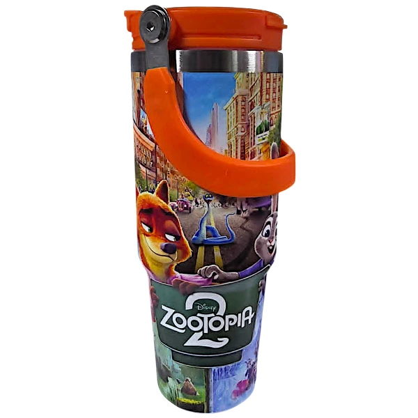Zootopia Nike&Judy - Judy Hopps και Nick Wilde  Θερμός Παγούρι Ζεστό Κρύο 900ml 70806-2 Πορτοκαλί