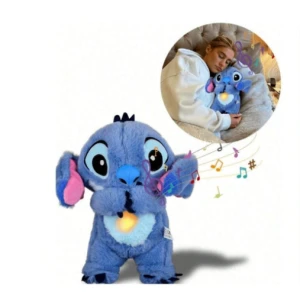 Λούτρινο Stitch 33cm Που Αναπνέει Κανονικά K.1440-PP10 Μπλε