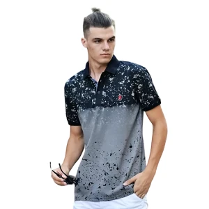 ΑΝΔΡΙΚΟ POLO SHIRT MOHICANS 222.ΜΑΥΡΟ