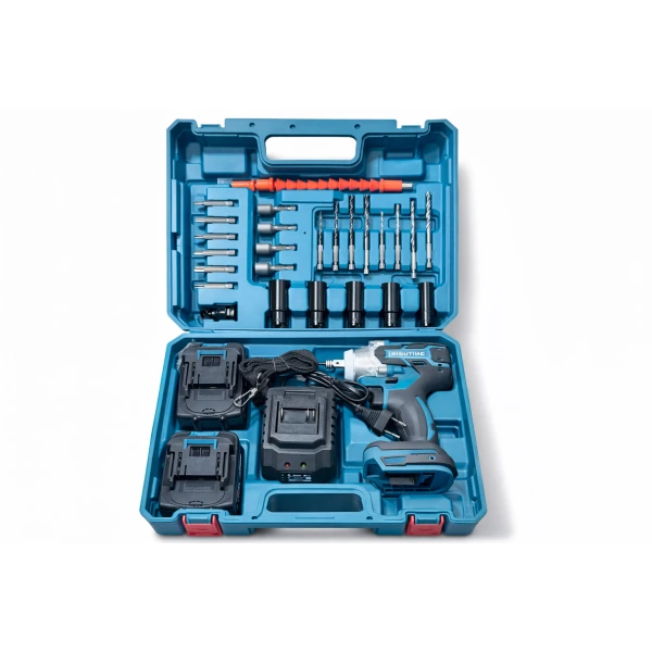 Επαναφορτιζόμενο Δραπανοκατσάβιδο BISUTIME με Βαλιτσάκι & Αξεσουάρ HL18668-178