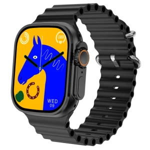 Smartwatch Qian I20 Ultra Max 2,3" 49 χιλιοστών + Bluetooth HandsFree  Δώρο + τζαμάκι προστατευτικό Ασύρματη φόρτιση Αδιάβροχο 10 +1 σετ ανδρικό γυναικείο  μαύρο