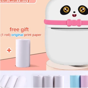 Clever Pocket Printer – Mini ασπρόμαυρος φορητός εκτυπωτής MINIP-01 Ροζ