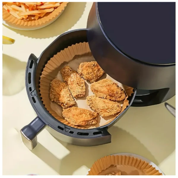Αντικολλητικό Χαρτί 16cmx4.5cm για Air Fryer 100τμχ Καφέ