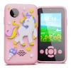 Παιδικό παιχνίδι Smartphone Unicorn με συσκευή αναπαραγωγής μουσικής MP3 - Διπλή κάμερα για selfies - Ενσωματωμένα παιχνίδια 2,4" Οθόνη 8MP Κάμερα - Ροζ