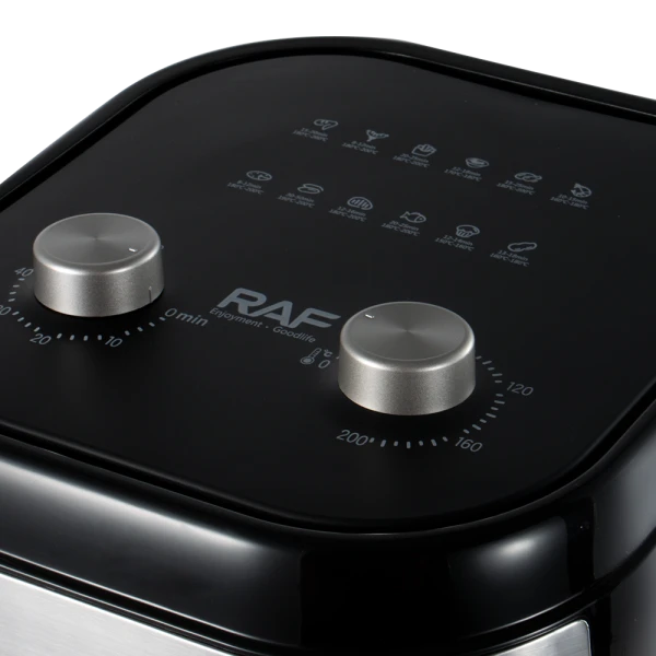 Φριτέζα αέρα RAF 1800W, 8L, με διπλό χειριστήριο και τεχνολογία κυκλοφορίας ζεστού αέρα 360° R.5012