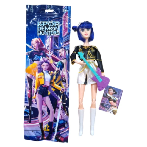 Κούκλα Φιγούρα Έκπληξη K-pop Demon Hunters Zoey 30cm με Φως και Ήχο + Αξεσουαρ + Κάρτα BL8970Ζ